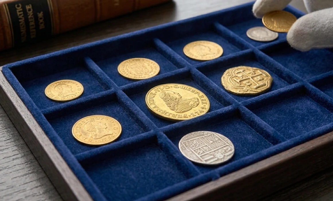 Vender monedas antiguas de oro heredadas de una colección familiar
